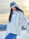 Women's Renchill WinterBear Cozy Fluffy Snow Hoodie with Paw Mittens