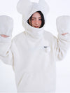 Women's Renchill WinterBear Cozy Fluffy Snow Hoodie with Paw Mittens