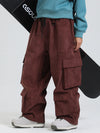 Women's Gsou Snow Alpine Cruiser Fleece Oversize Baggy Snowboard Pants