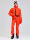 Women's Alpine Luxe DownTop Fleece-Lined Winter Glam Ski Jumpsuit