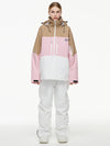 Women's Arctic Queen Mountain Windbreaker Thermal Snow Suits with Overalls Bibs