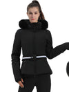 Women's Gsou Snow Mountain Chic Down Ski Jacket With Removable Faux Fur Hood