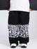 Men's Swaggy Knee Reflective Graphic Panel Cargo Snow Pants