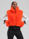 Women's Mountain Luxe High Pile Fleece Winter Fashion Ski Vest