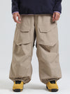 Men's Gsou Snow Urban Slope KneeFlex Cargo Pockets Baggy Snow Pants