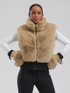 Women's Mountain Luxe High Pile Fleece Winter Fashion Ski Vest