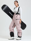 Women's Gsou Snow Durable Mountain Pro All Function Cargo Snow Bibs Pants