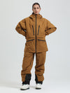 Women's Gsou Snow Durable Mountain Pro All Function Cargo Snow Suit