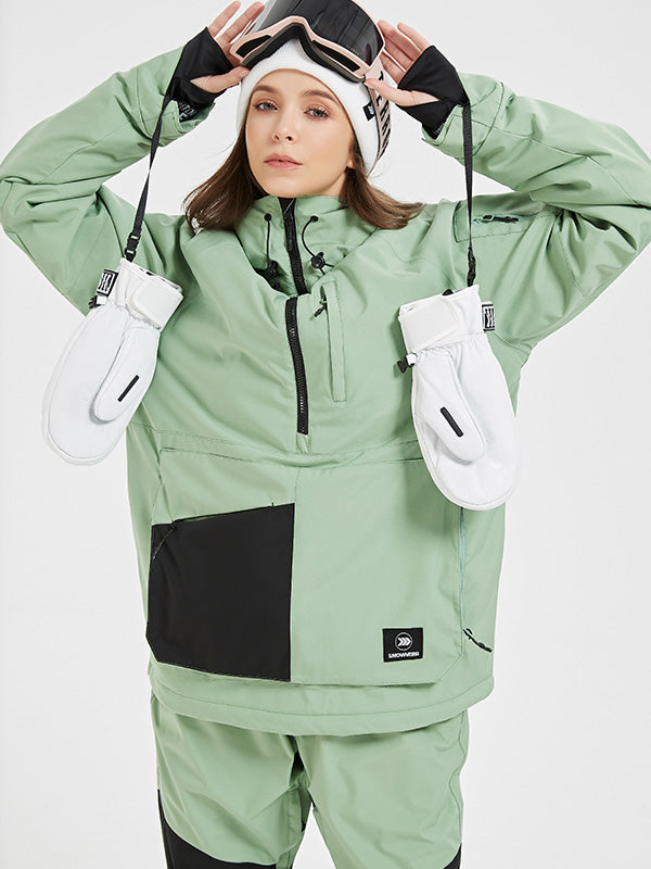 Women's Men's Unisex Mountain Pro Anorak Waterproof Snow Jacket-SALE