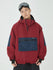 Men's Winter Bomber Baggy Snowboard Jacket Big Cargo Pocket Snow Coat