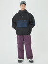 Men's Winter Bomber Baggy Snow Jacket with Swag Cargo Pockets Snowboard Pants