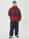 Men's Winter Bomber Baggy Snow Jacket with Swag Cargo Pockets Snowboard Pants