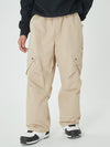 Men's Mountain Chill Swag Cargo Pockets Baggy Snow Pants