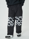 Men's Swaggy Knee Reflective Graphic Panel Cargo Snow Pants