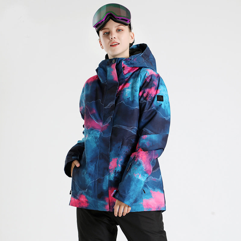 Women\'s SMN Winter Fashion Snow Snowverb - | Jacket Graffiti Ski Snowverb Sale