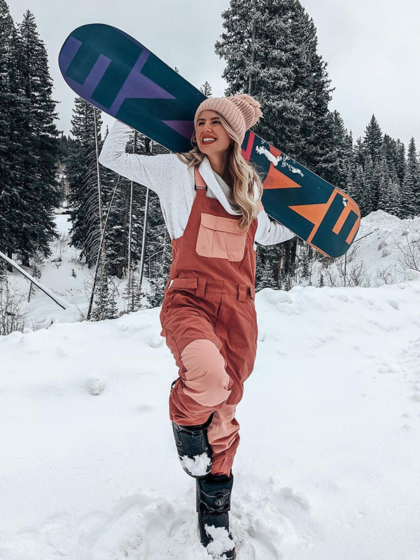 Women's Searipe Unisex Stylish Mountain Discover Snowboard Pants Ski Bibs, Stylish Womens Ski Outfits