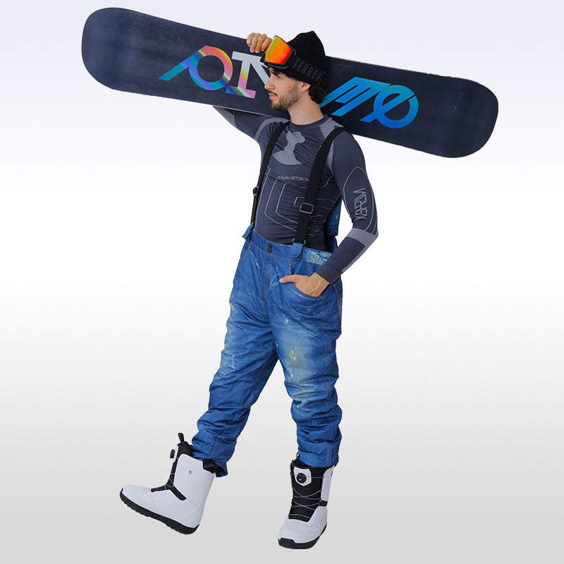 rand Intact IJver Men's Winter Warm Waterproof Hip Snowboard Denim Pants Jeans | Snowverb